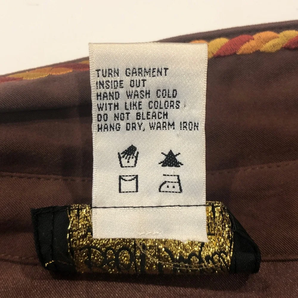 Bob Mackie Wearable Art – Vintage Western Cowgirl Embroidered Shirt/Topper - Picture 7 of 10